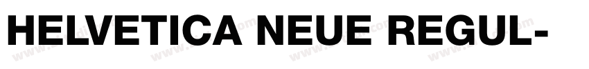HELVETICA NEUE REGUL字体转换
